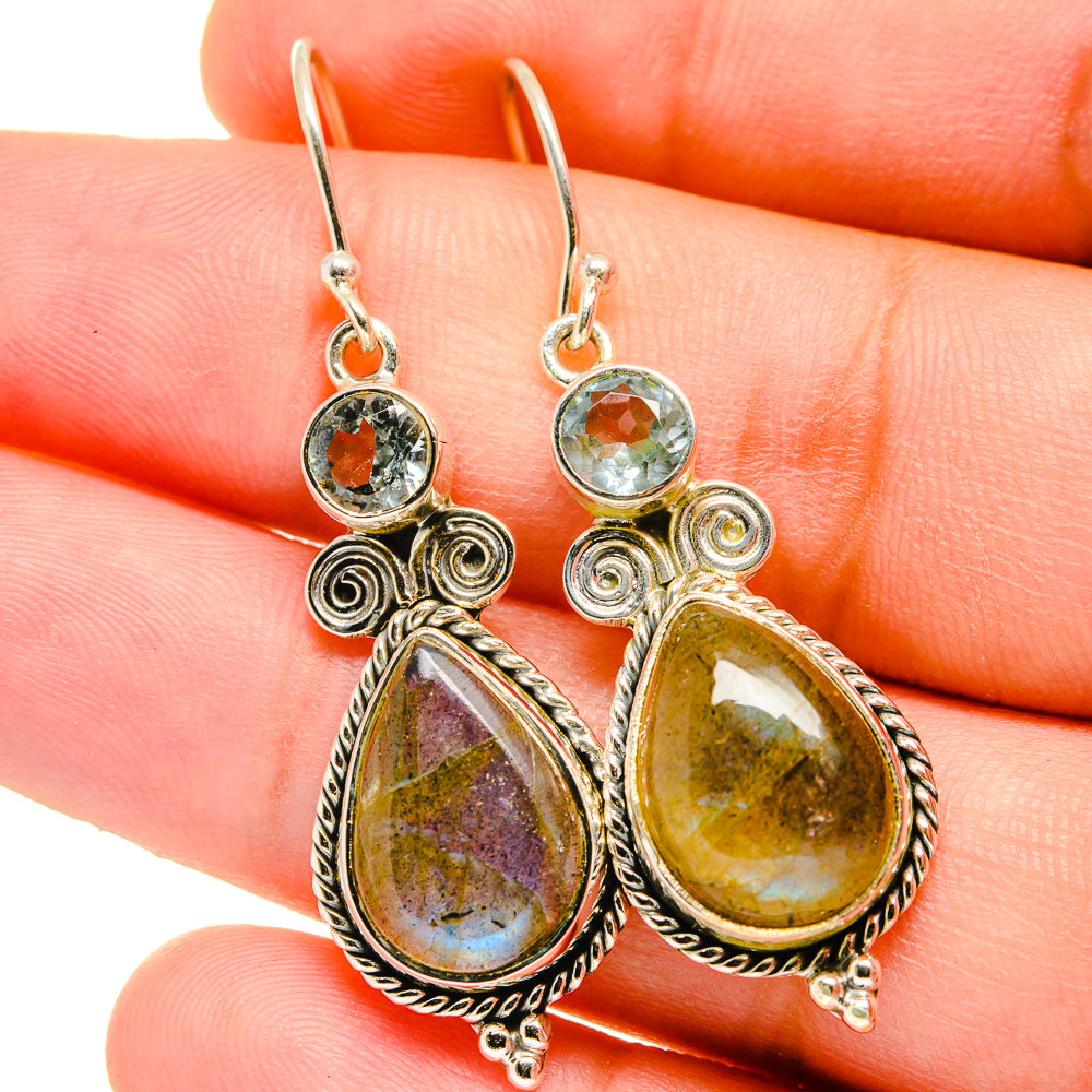 Labradorite Earrings handcrafted by Ana Silver Co - EARR421770