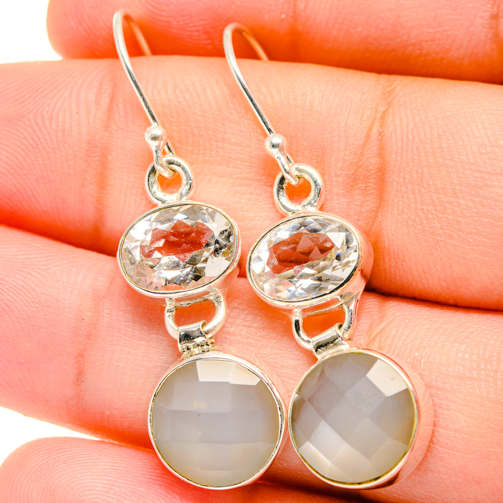 Moonstone Earrings handcrafted by Ana Silver Co - EARR421776