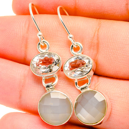 Moonstone Earrings handcrafted by Ana Silver Co - EARR421776