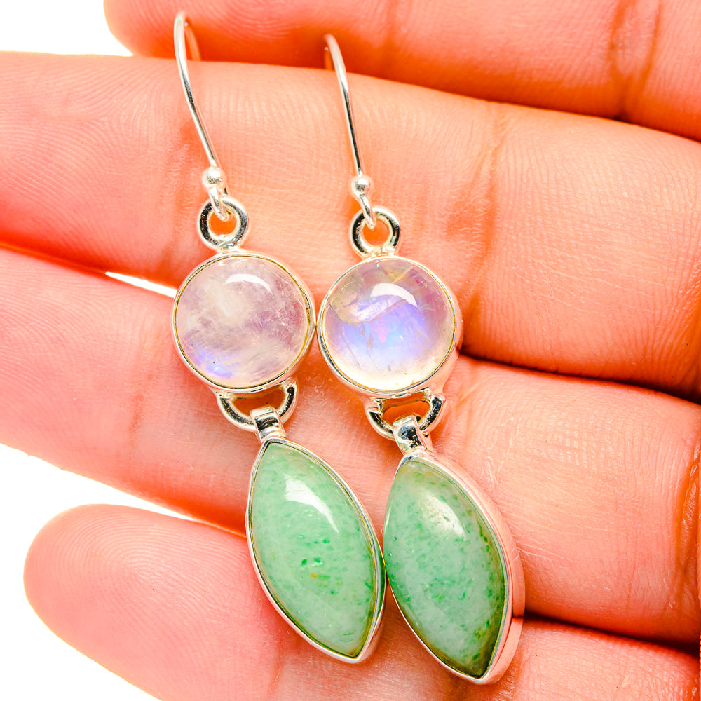 Green Aventurine Earrings handcrafted by Ana Silver Co - EARR421788
