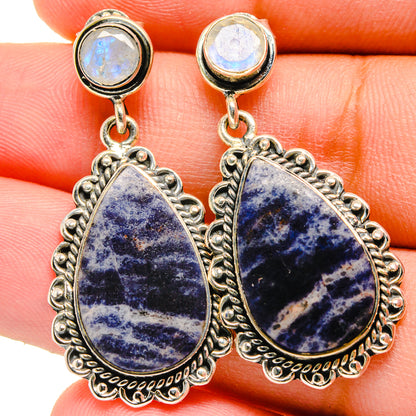 Sodalite Earrings handcrafted by Ana Silver Co - EARR421796