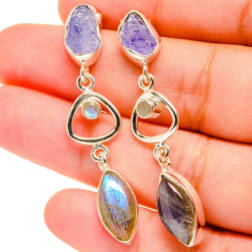 Labradorite Earrings handcrafted by Ana Silver Co - EARR421797
