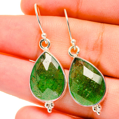 Green Aventurine Earrings handcrafted by Ana Silver Co - EARR421798
