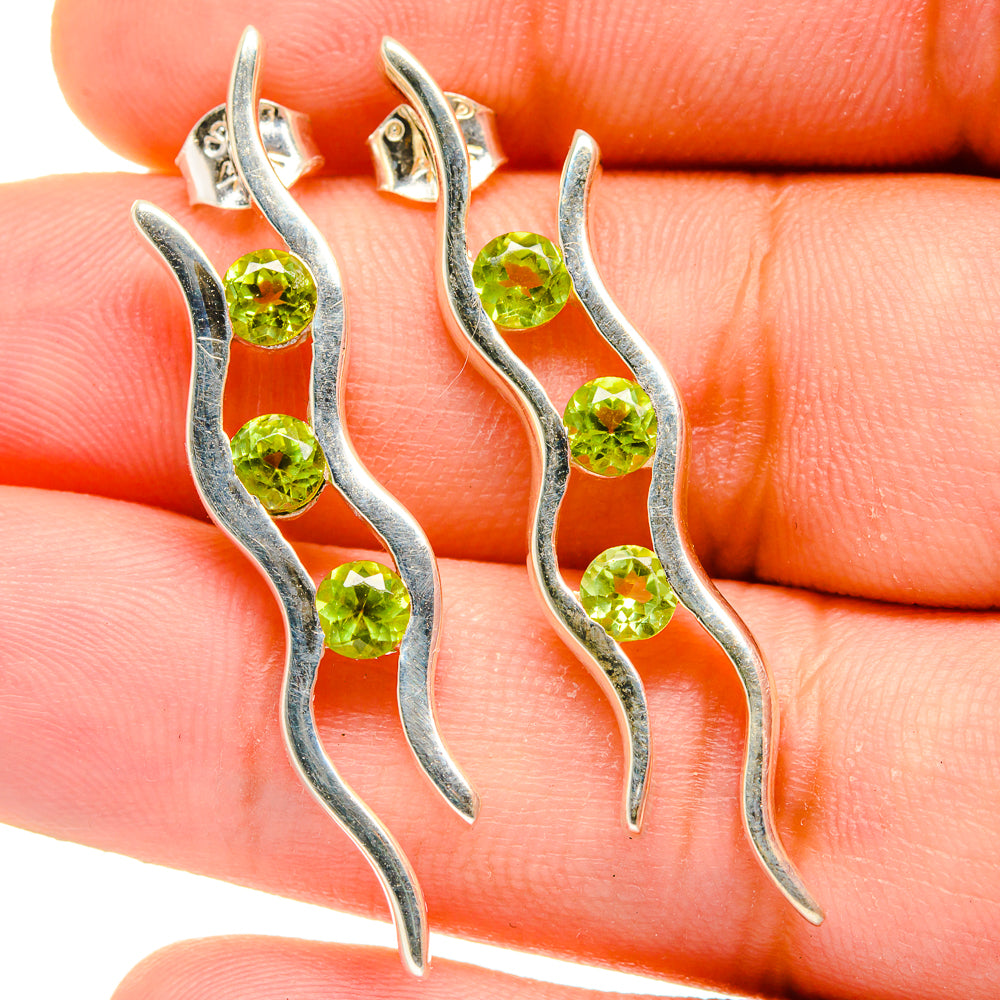 Peridot Earrings handcrafted by Ana Silver Co - EARR421813