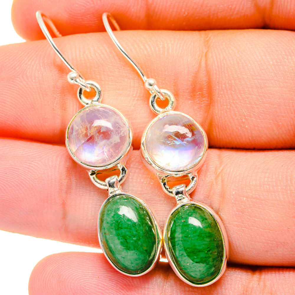 Green Aventurine Earrings handcrafted by Ana Silver Co - EARR421827