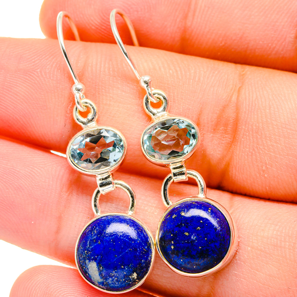 Lapis Lazuli Earrings handcrafted by Ana Silver Co - EARR421832