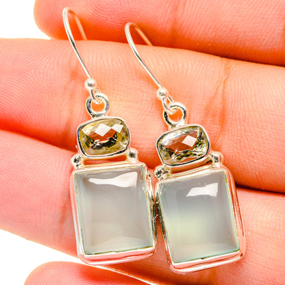 Aquamarine Earrings handcrafted by Ana Silver Co - EARR421838