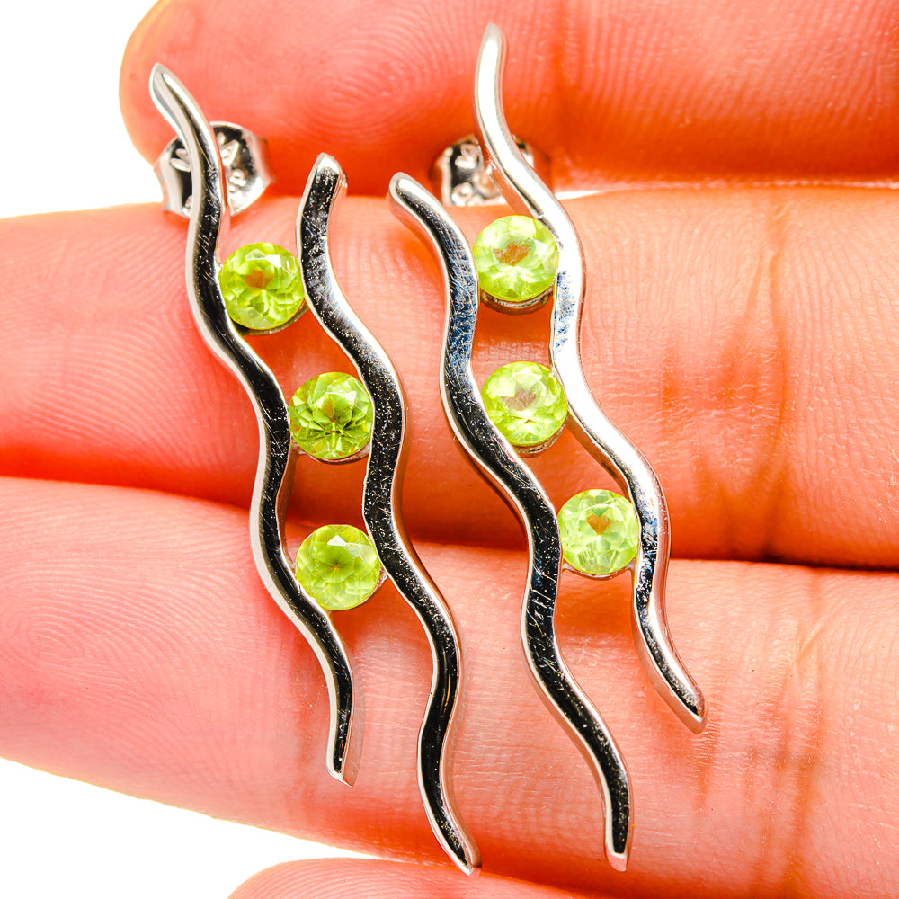 Peridot Earrings handcrafted by Ana Silver Co - EARR421840
