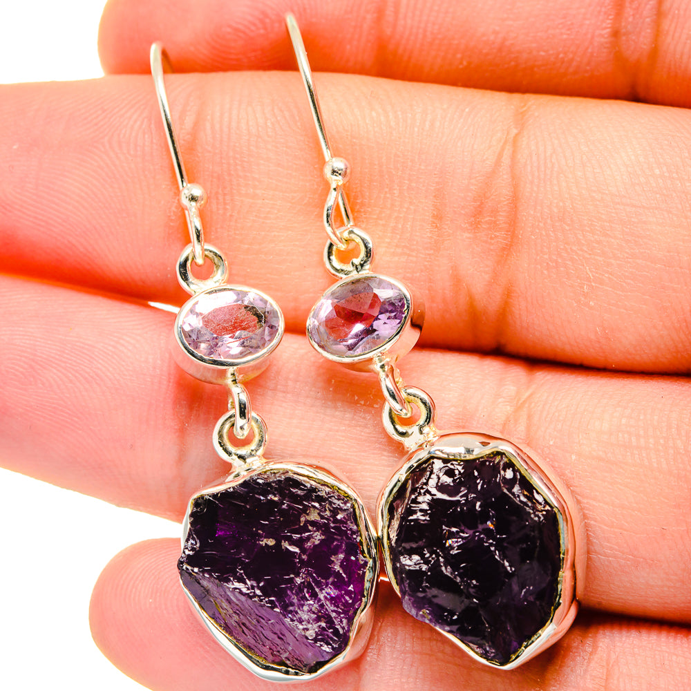 Amethyst Earrings handcrafted by Ana Silver Co - EARR421842