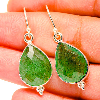 Green Aventurine Earrings handcrafted by Ana Silver Co - EARR421849
