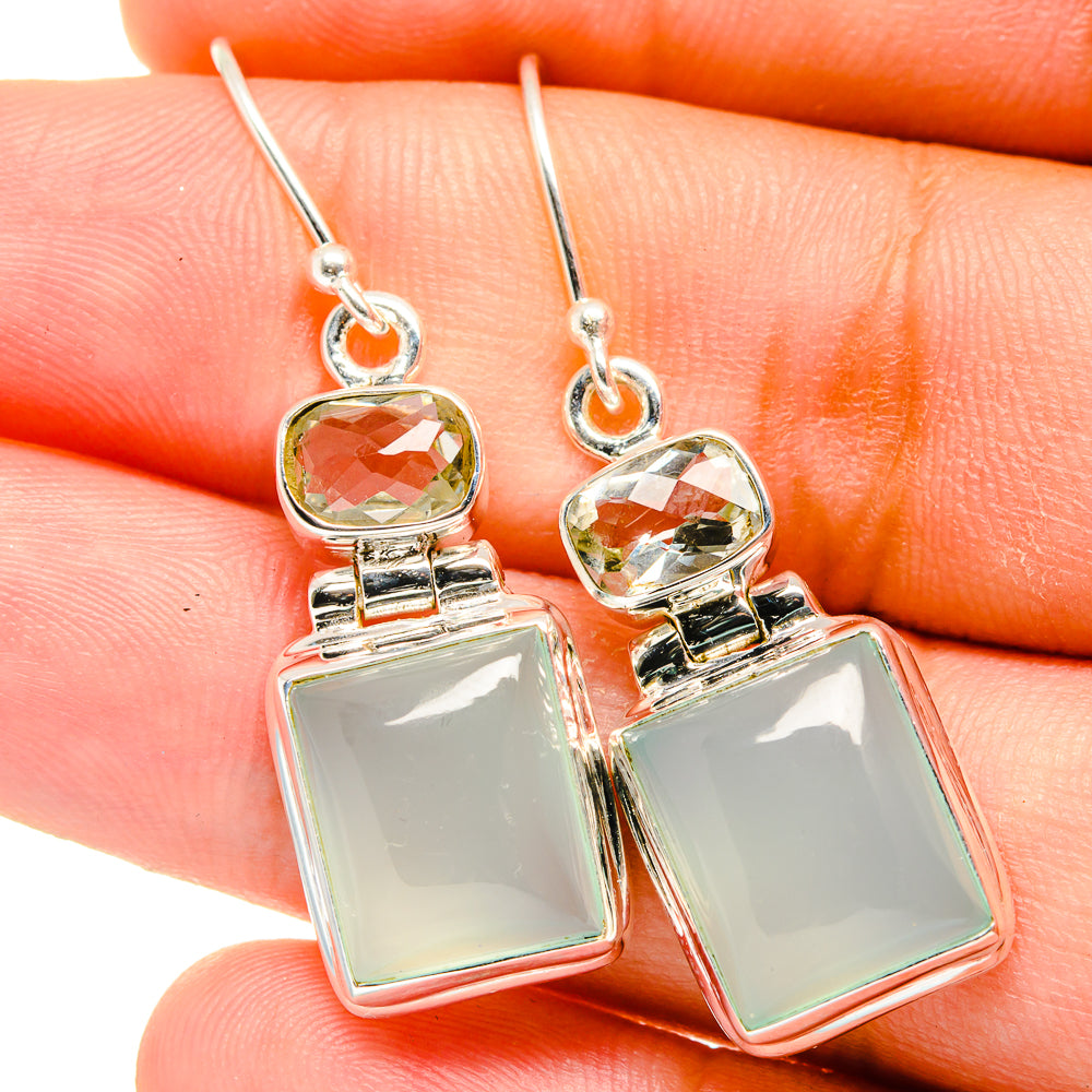 Aquamarine Earrings handcrafted by Ana Silver Co - EARR421860