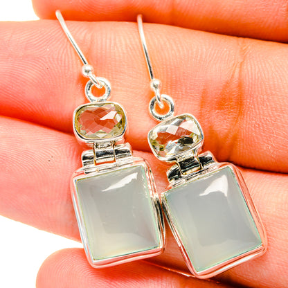 Aquamarine Earrings handcrafted by Ana Silver Co - EARR421860