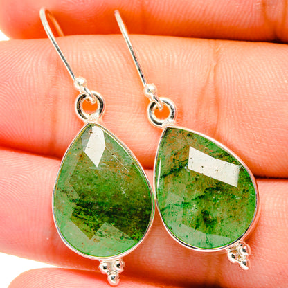 Green Aventurine Earrings handcrafted by Ana Silver Co - EARR421875