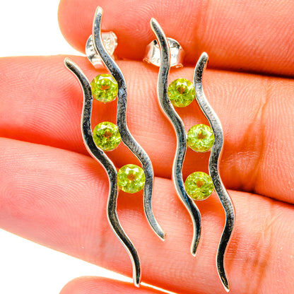 Peridot Earrings handcrafted by Ana Silver Co - EARR421881