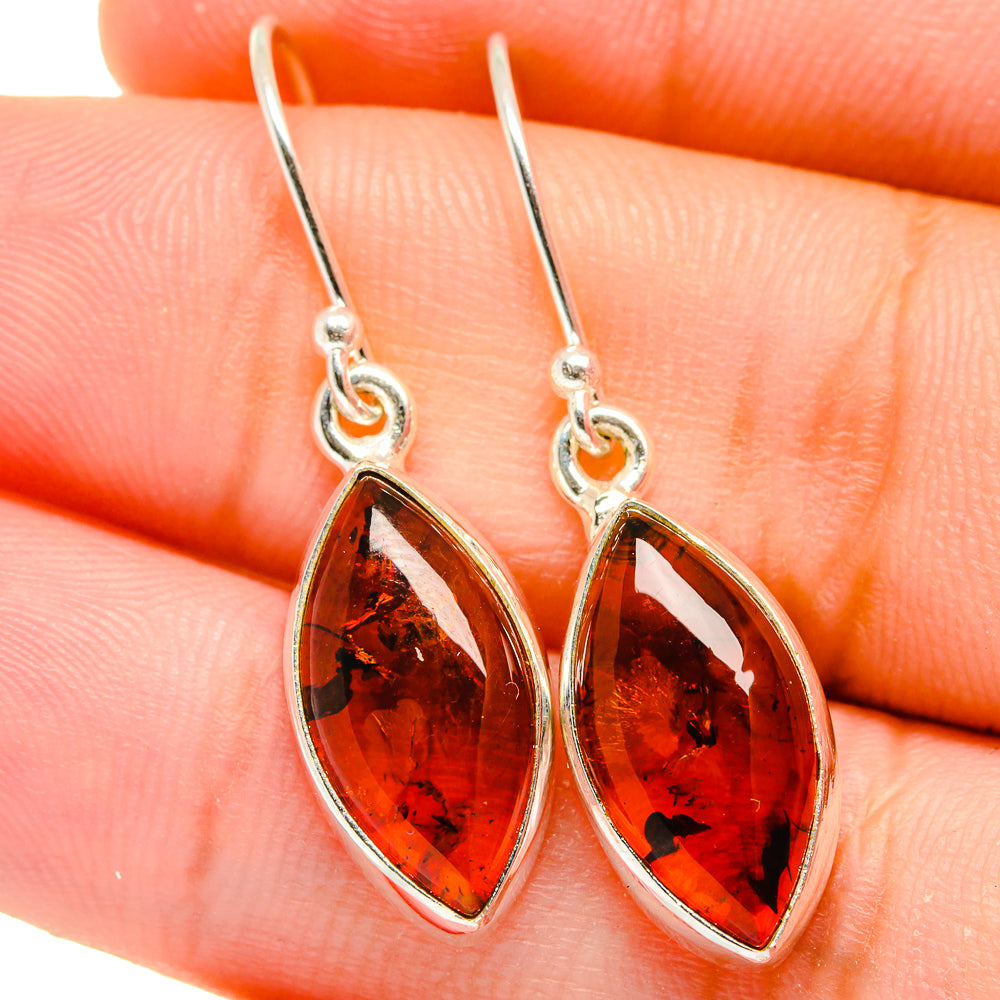 Baltic Amber Earrings handcrafted by Ana Silver Co - EARR421882