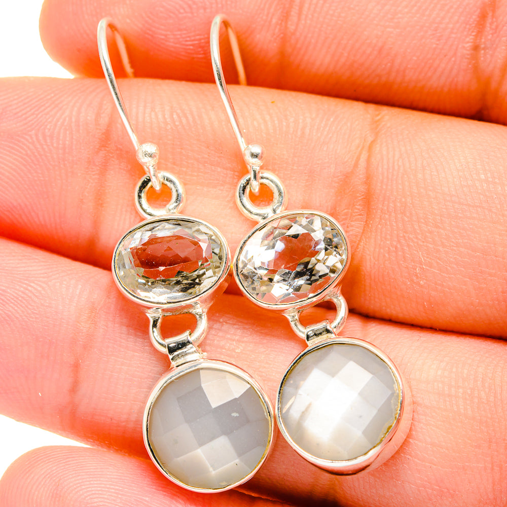 Moonstone Earrings handcrafted by Ana Silver Co - EARR421887