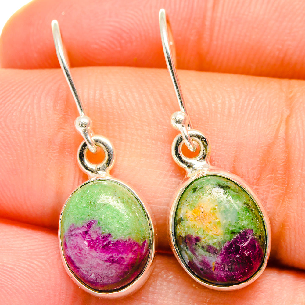 Ruby Zoisite Earrings handcrafted by Ana Silver Co - EARR421901