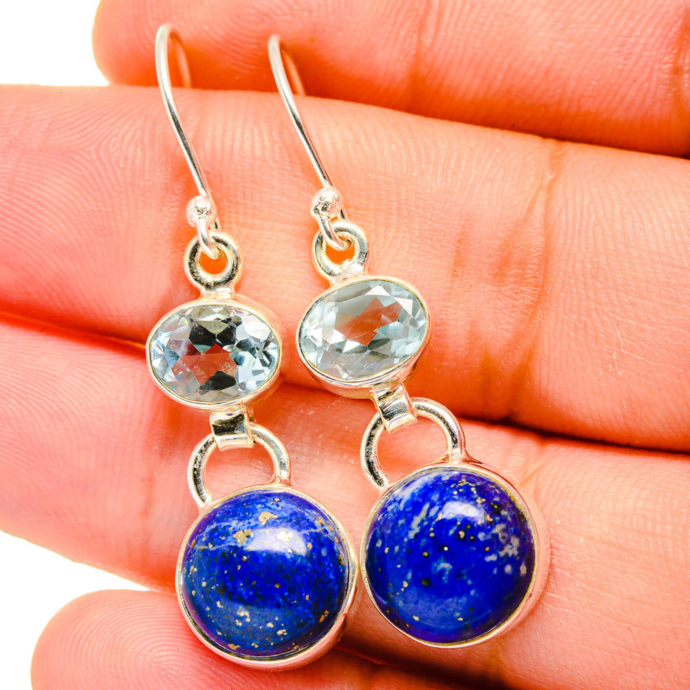 Lapis Lazuli Earrings handcrafted by Ana Silver Co - EARR421902