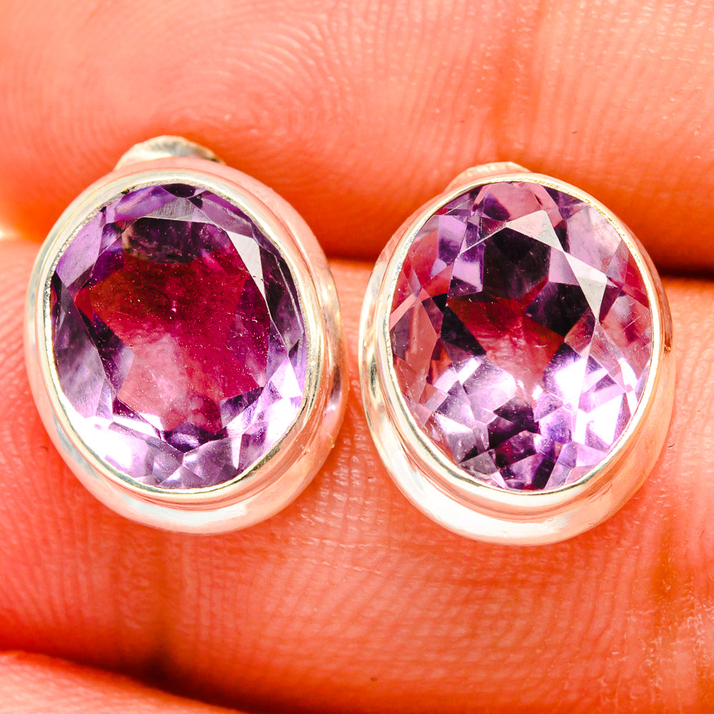 Amethyst Earrings handcrafted by Ana Silver Co - EARR421914