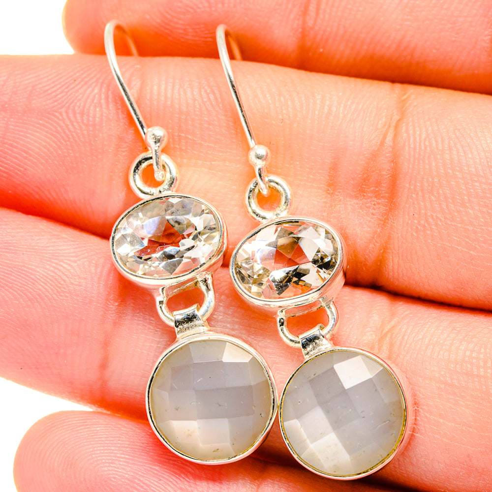 Moonstone Earrings handcrafted by Ana Silver Co - EARR421926