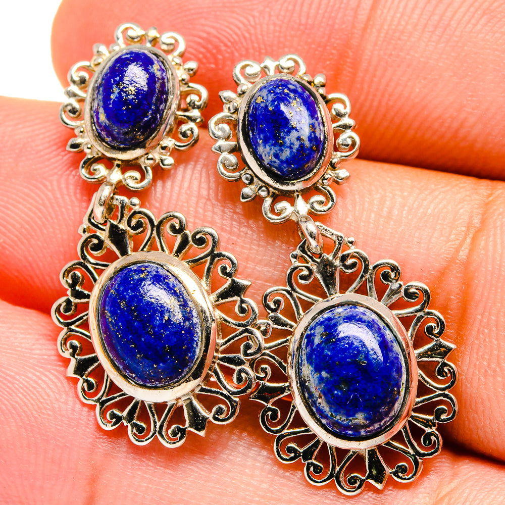 Lapis Lazuli Earrings handcrafted by Ana Silver Co - EARR421939