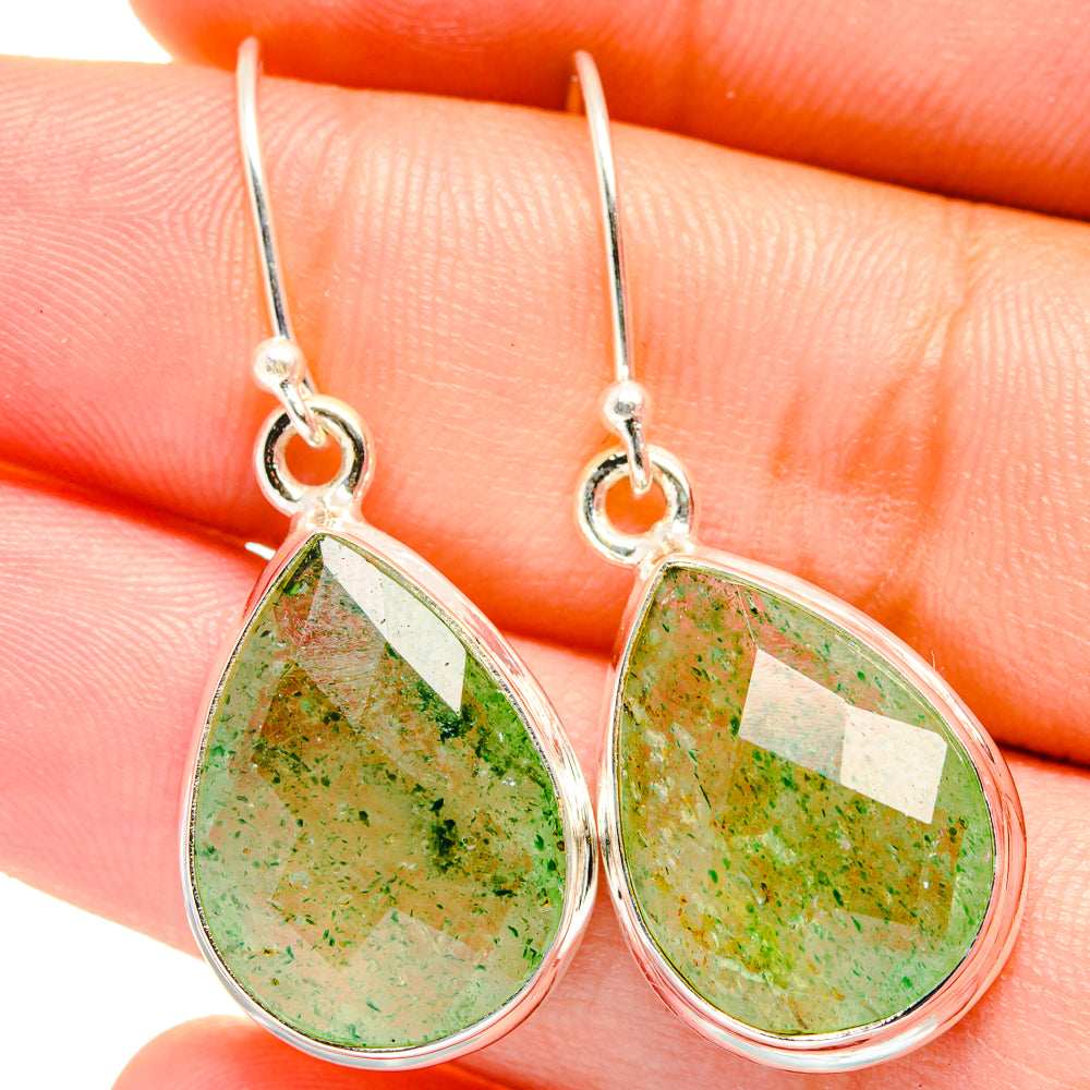 Green Aventurine Earrings handcrafted by Ana Silver Co - EARR421940