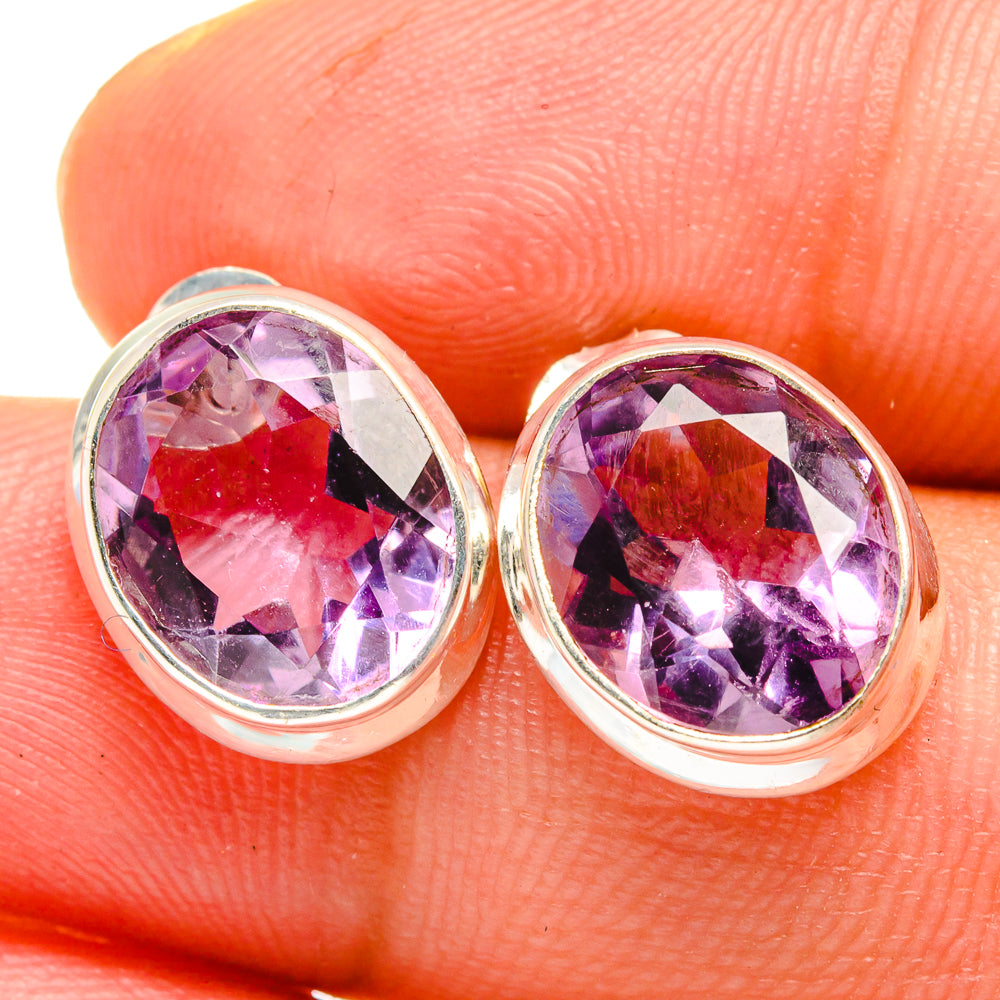 Amethyst Earrings handcrafted by Ana Silver Co - EARR421943