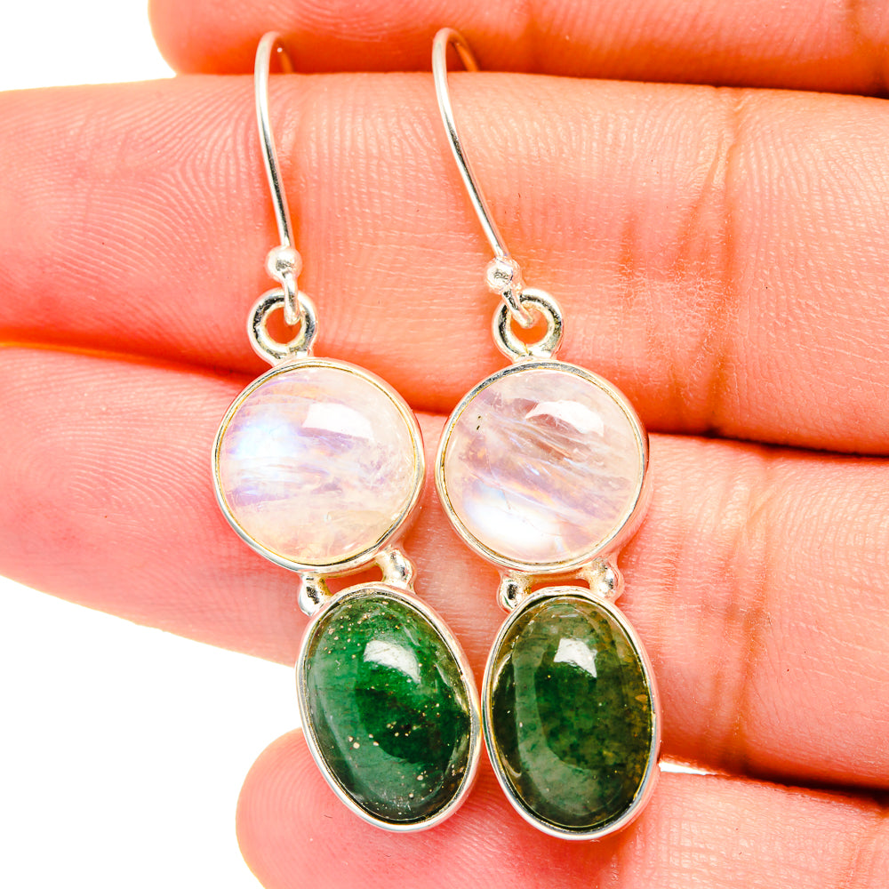 Green Aventurine Earrings handcrafted by Ana Silver Co - EARR421944