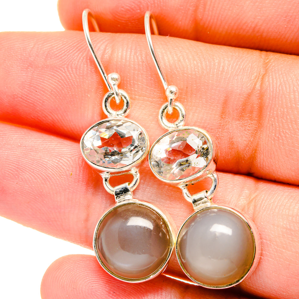 Moonstone Earrings handcrafted by Ana Silver Co - EARR421947