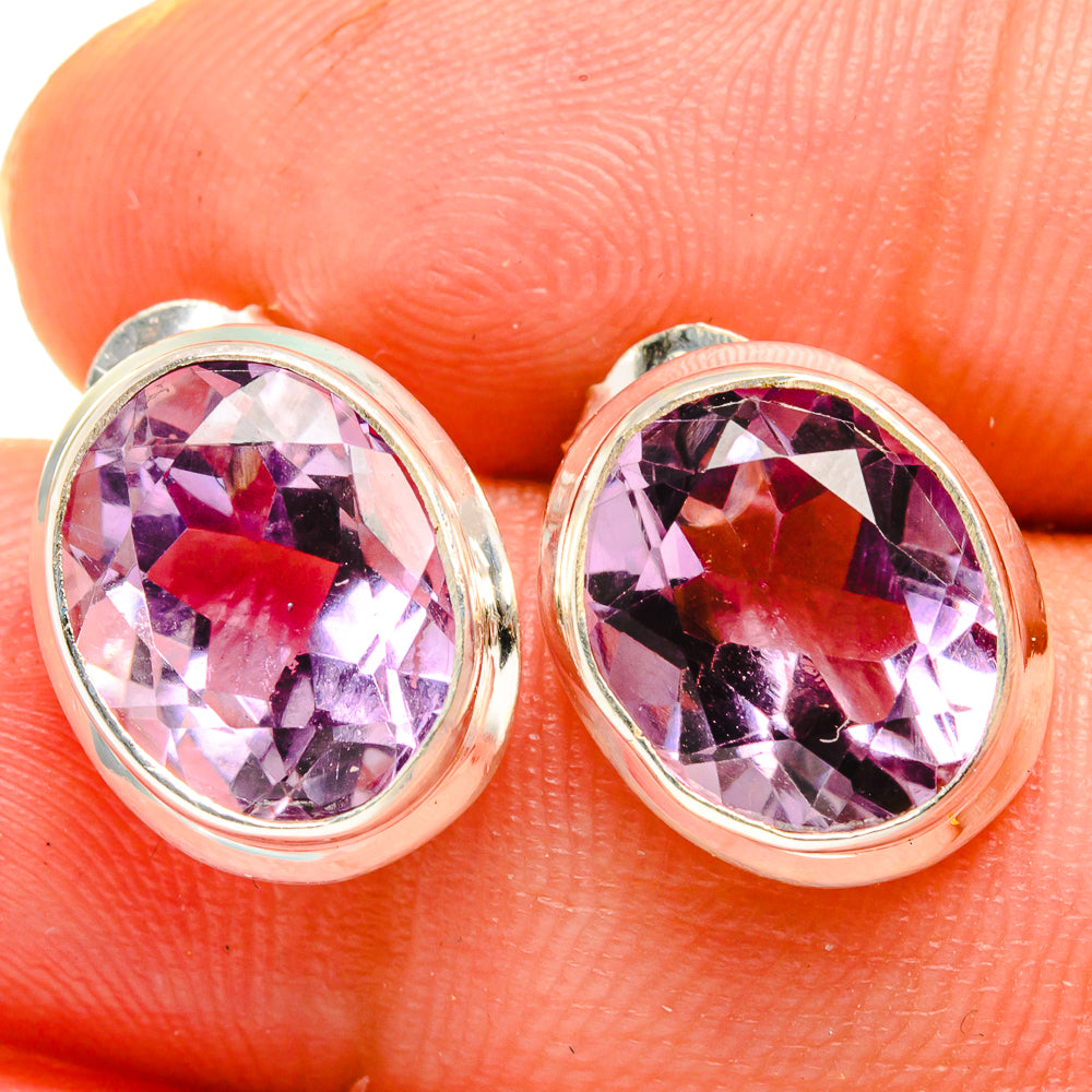 Amethyst Earrings handcrafted by Ana Silver Co - EARR421949