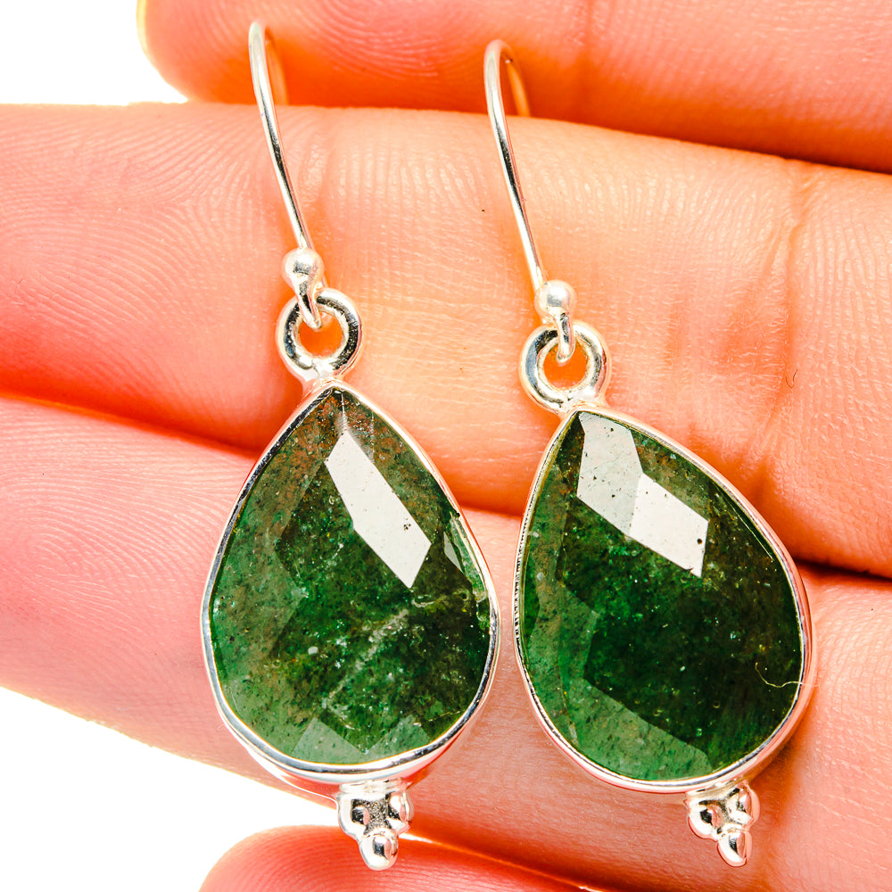 Green Aventurine Earrings handcrafted by Ana Silver Co - EARR421961