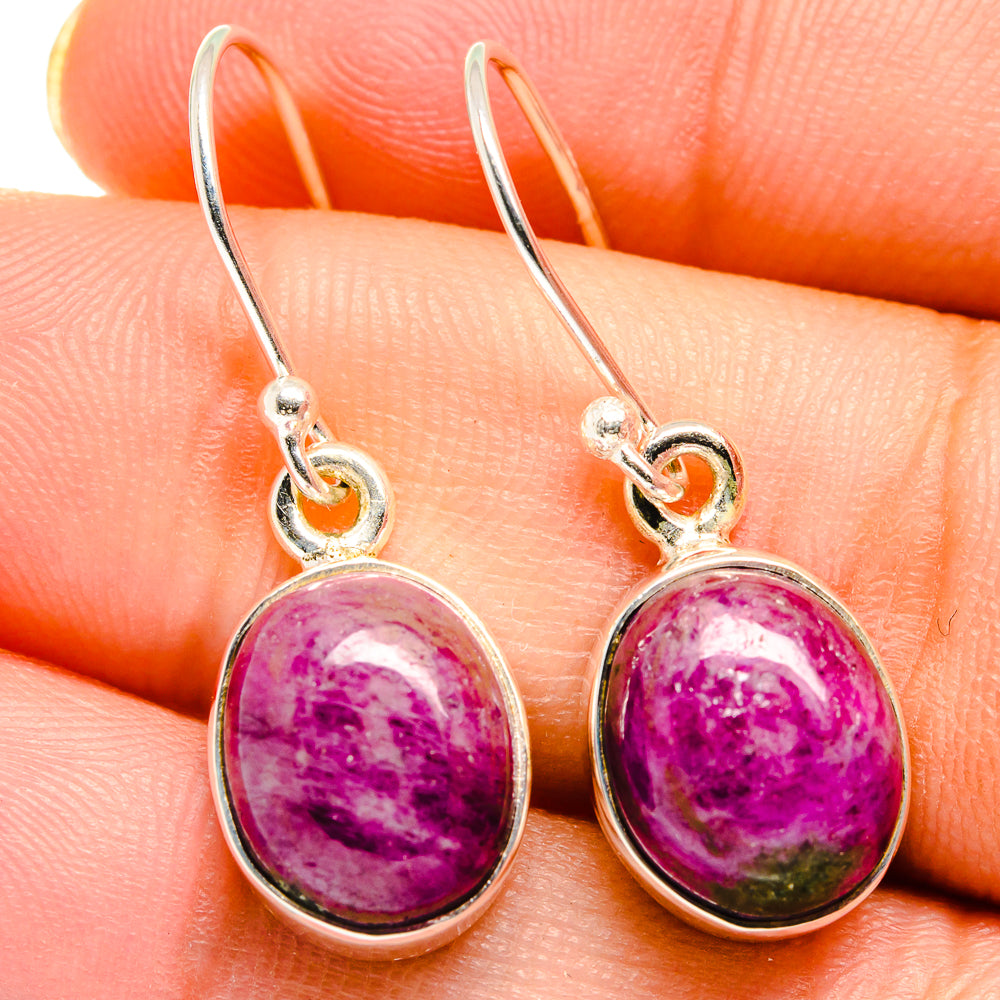 Ruby Zoisite Earrings handcrafted by Ana Silver Co - EARR421963