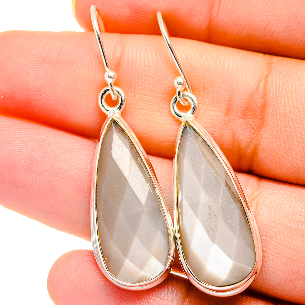 Moonstone Earrings handcrafted by Ana Silver Co - EARR421972