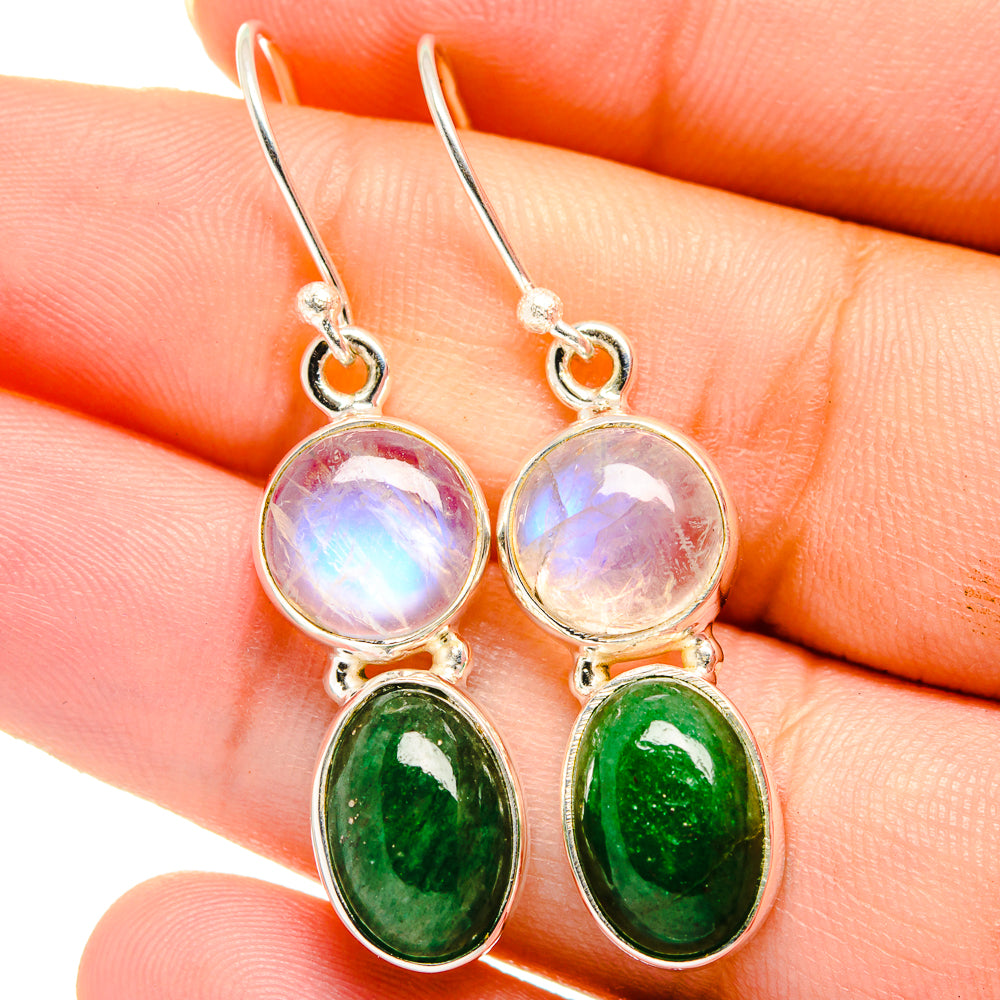 Green Aventurine Earrings handcrafted by Ana Silver Co - EARR421976