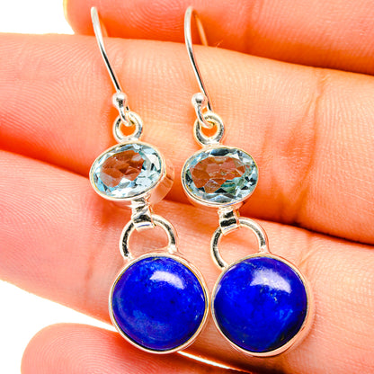 Lapis Lazuli Earrings handcrafted by Ana Silver Co - EARR421978