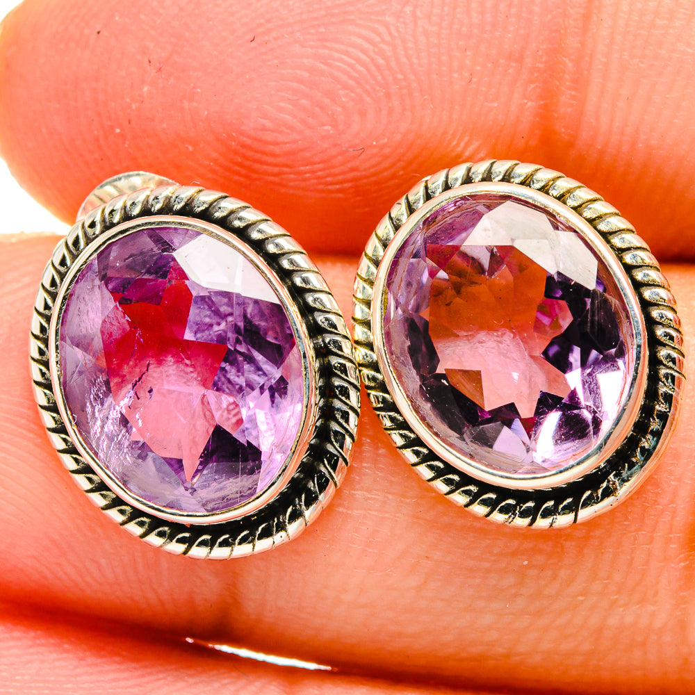 Amethyst Earrings handcrafted by Ana Silver Co - EARR422003
