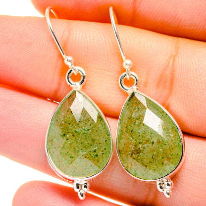 Green Aventurine Earrings handcrafted by Ana Silver Co - EARR422029