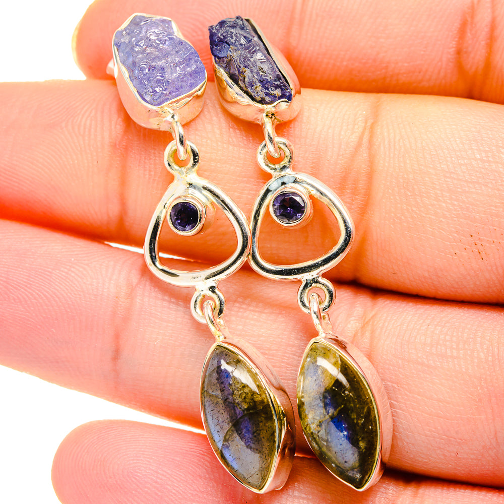 Labradorite Earrings handcrafted by Ana Silver Co - EARR422031