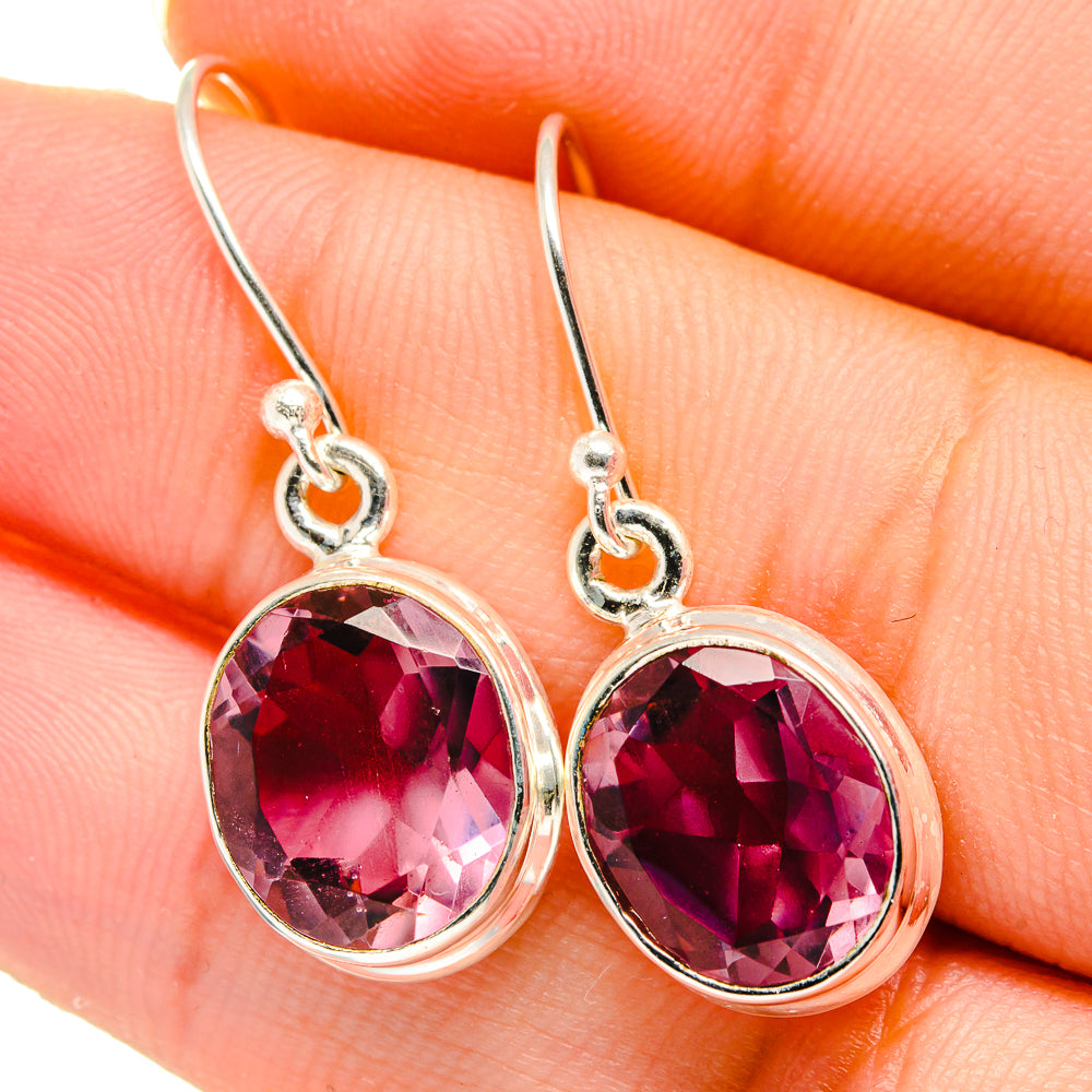 Color Change Alexandrite Earrings handcrafted by Ana Silver Co - EARR422034