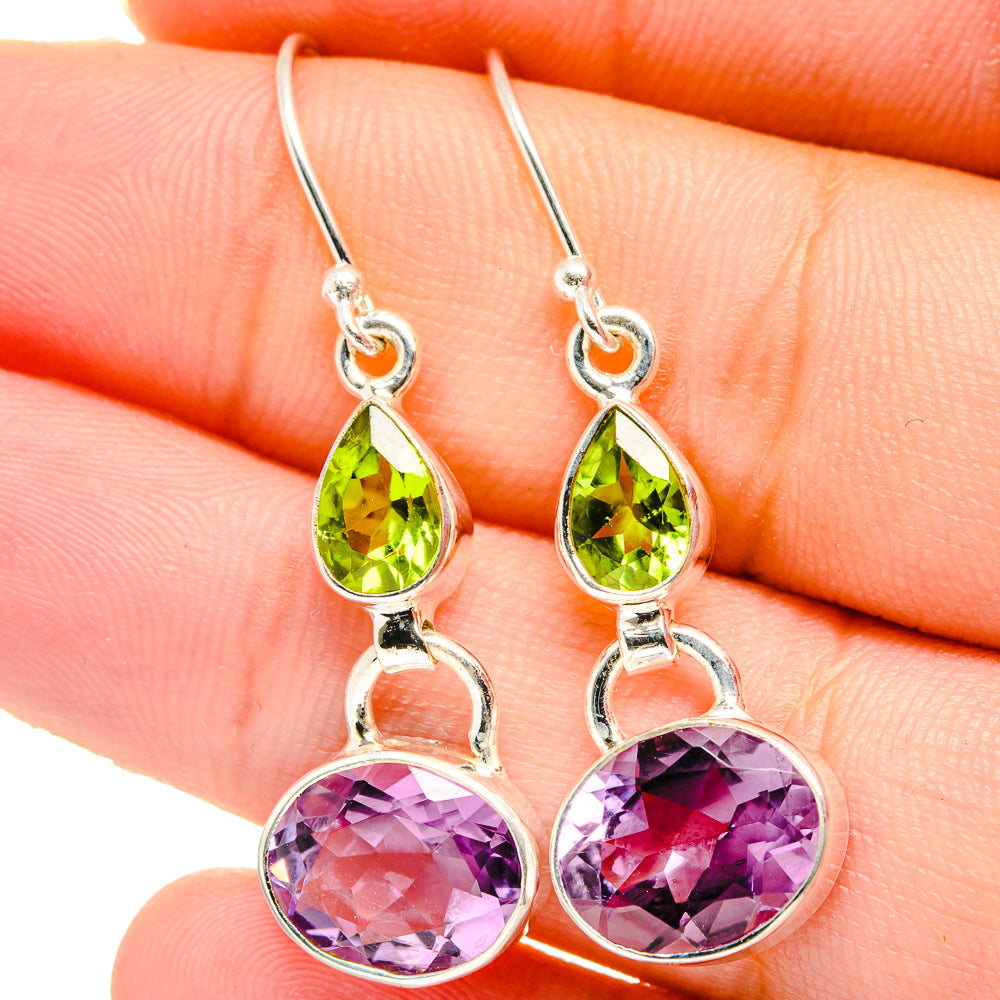 Amethyst Earrings handcrafted by Ana Silver Co - EARR422036