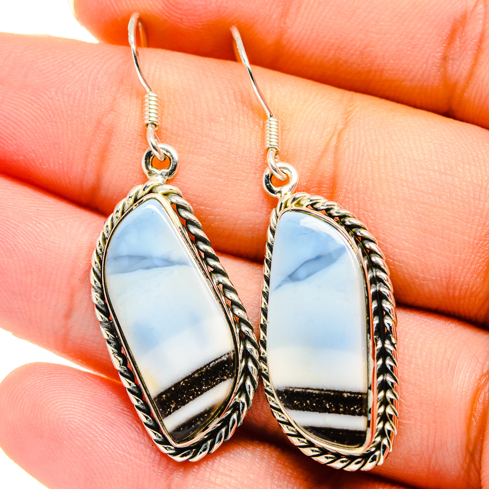 Owyhee Opal Earrings handcrafted by Ana Silver Co - EARR422056