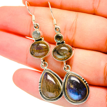 Labradorite Earrings handcrafted by Ana Silver Co - EARR422058