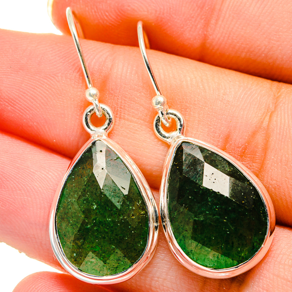 Green Aventurine Earrings handcrafted by Ana Silver Co - EARR422059