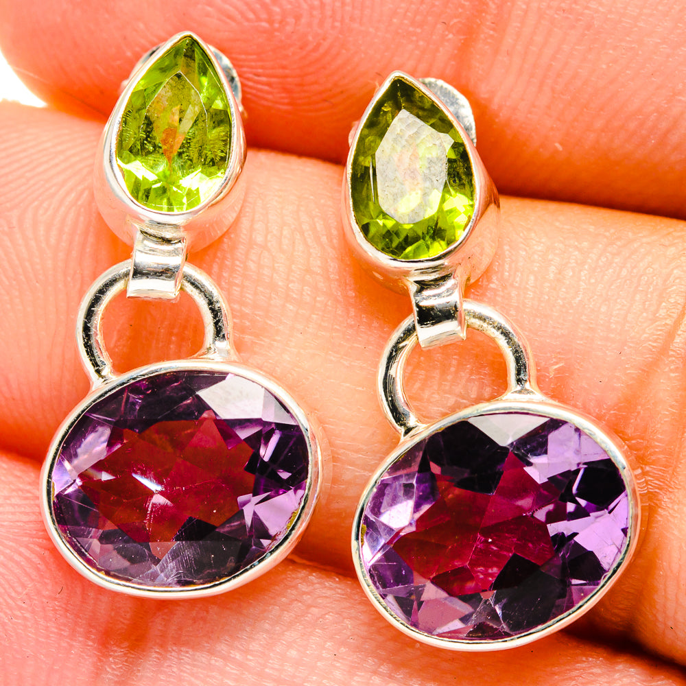Amethyst Earrings handcrafted by Ana Silver Co - EARR422069