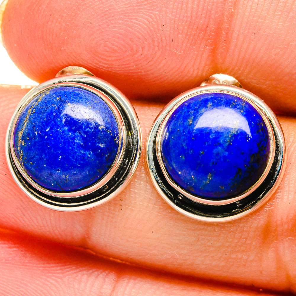Lapis Lazuli Earrings handcrafted by Ana Silver Co - EARR422098
