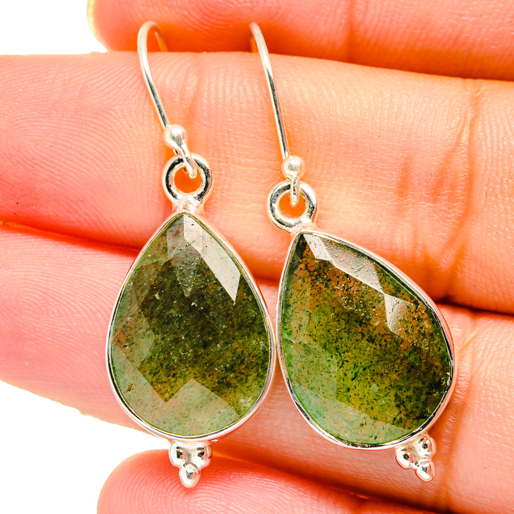 Green Aventurine Earrings handcrafted by Ana Silver Co - EARR422102
