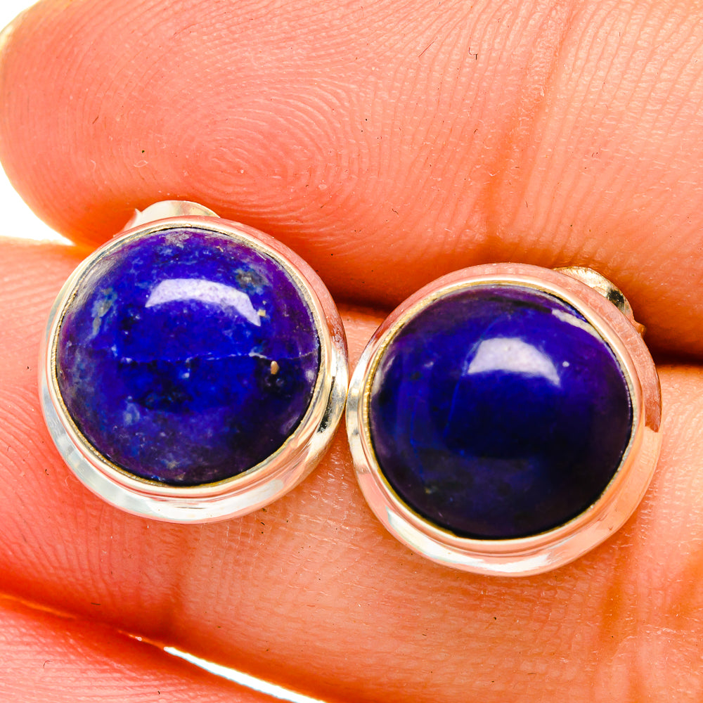Lapis Lazuli Earrings handcrafted by Ana Silver Co - EARR422111
