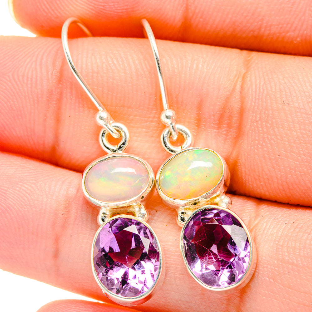 Amethyst Earrings handcrafted by Ana Silver Co - EARR422114