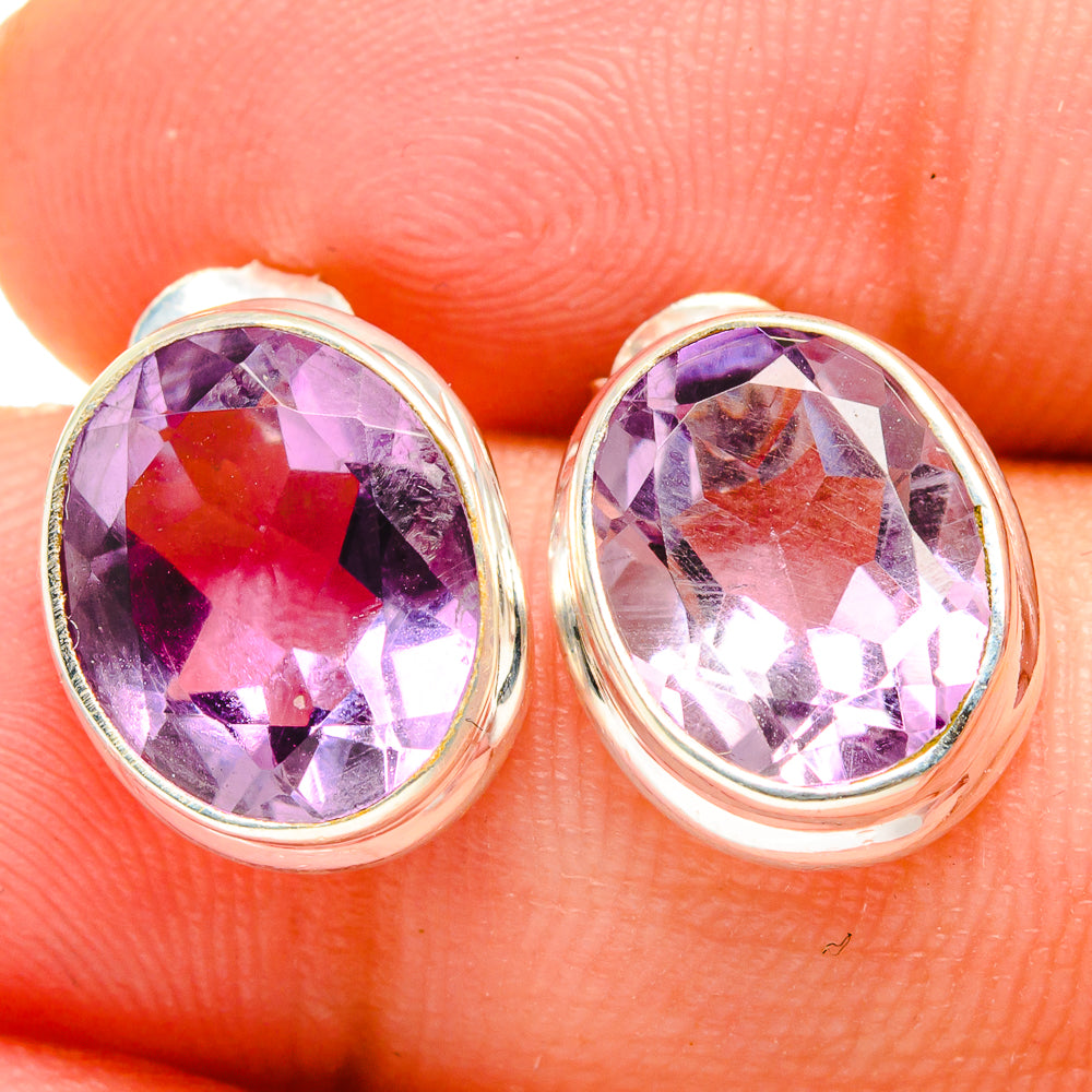 Amethyst Earrings handcrafted by Ana Silver Co - EARR422117