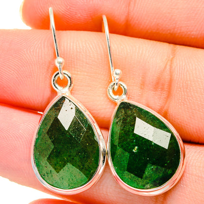 Green Aventurine Earrings handcrafted by Ana Silver Co - EARR422125